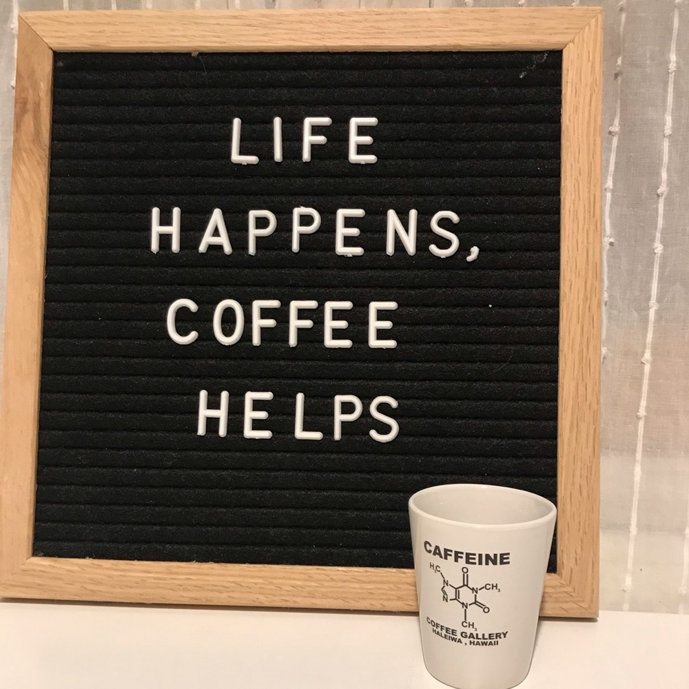 Caffeine espresso shot glass